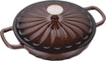 Enameled Cast Iron Braiser 3.8 Quart Dutch Oven - Table Ready Cookware