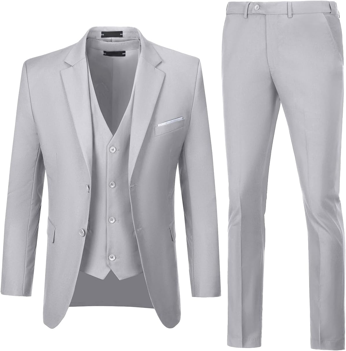 Men Suits 3 Pieces Set Slim Fit Wedding Suit for All Occasions