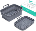 Collapsible Air Fryer Silicone Liners 2-Pack for 8QT Dual Basket