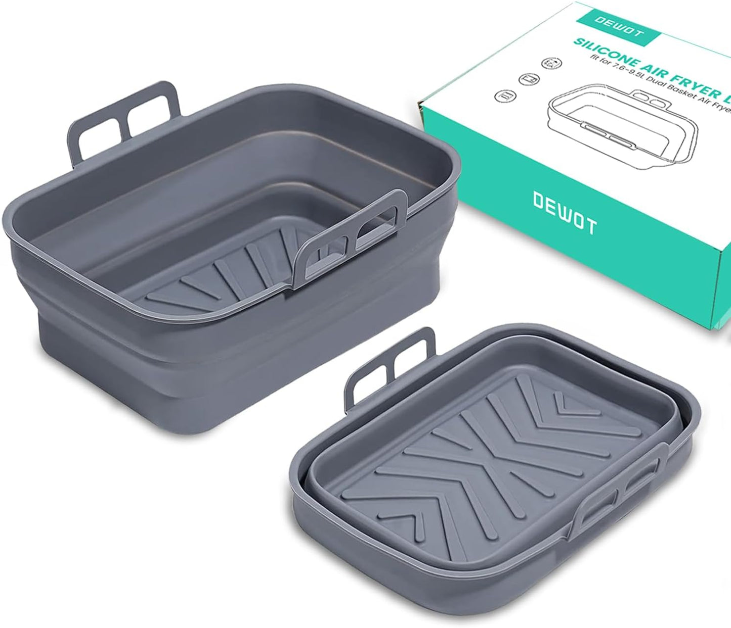 DEWOT 2-Pack Silicone Liners: Air Fryer Perfection