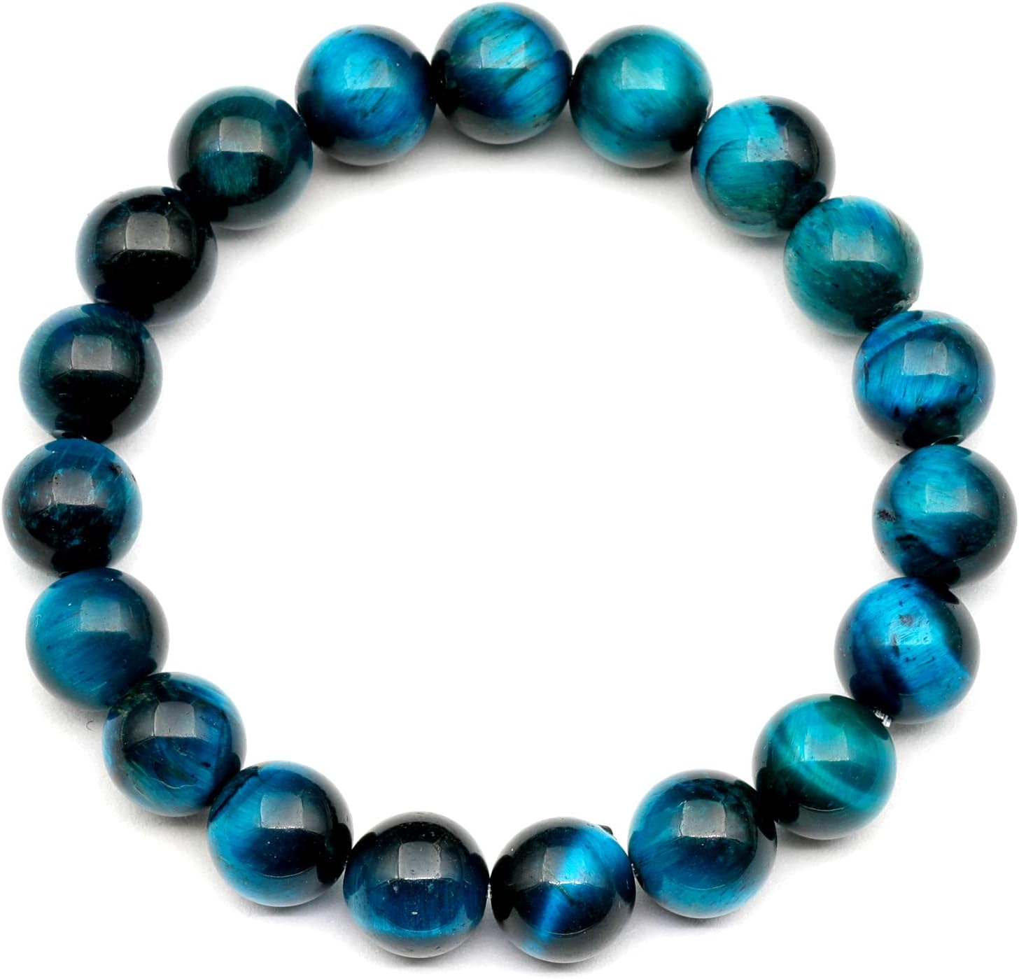 Natural Fluorite Beaded Stretchy Bracelet for Healing and Style
