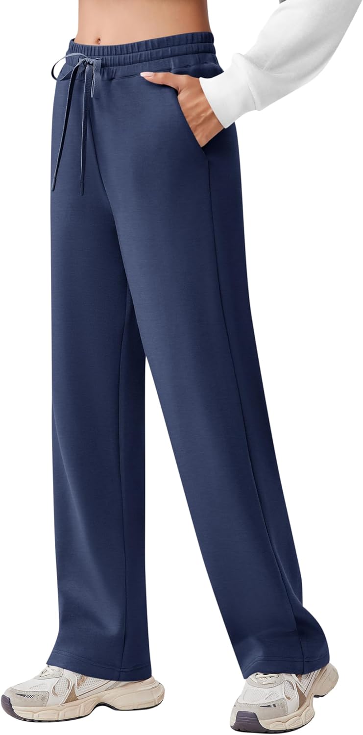 PINSPARK Women's Wide Leg Sweatpants for Comfy Workout Style