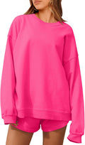 Womens Oversized 2 Piece Sweatsuit Set - Casual Lounge Two-Piece