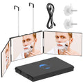 3 Way Mirror with LED for Hair Cutting and Makeup by OLIBUY