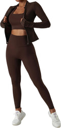 Yknktstc Women's Stylish Two Piece Tracksuit Set for Active Wear