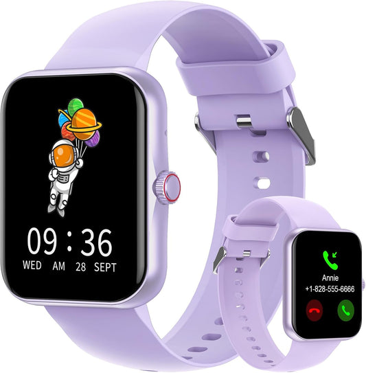 Kids Smartwatch: Heart Rate Monitor, 37 Sports Modes - Purple
