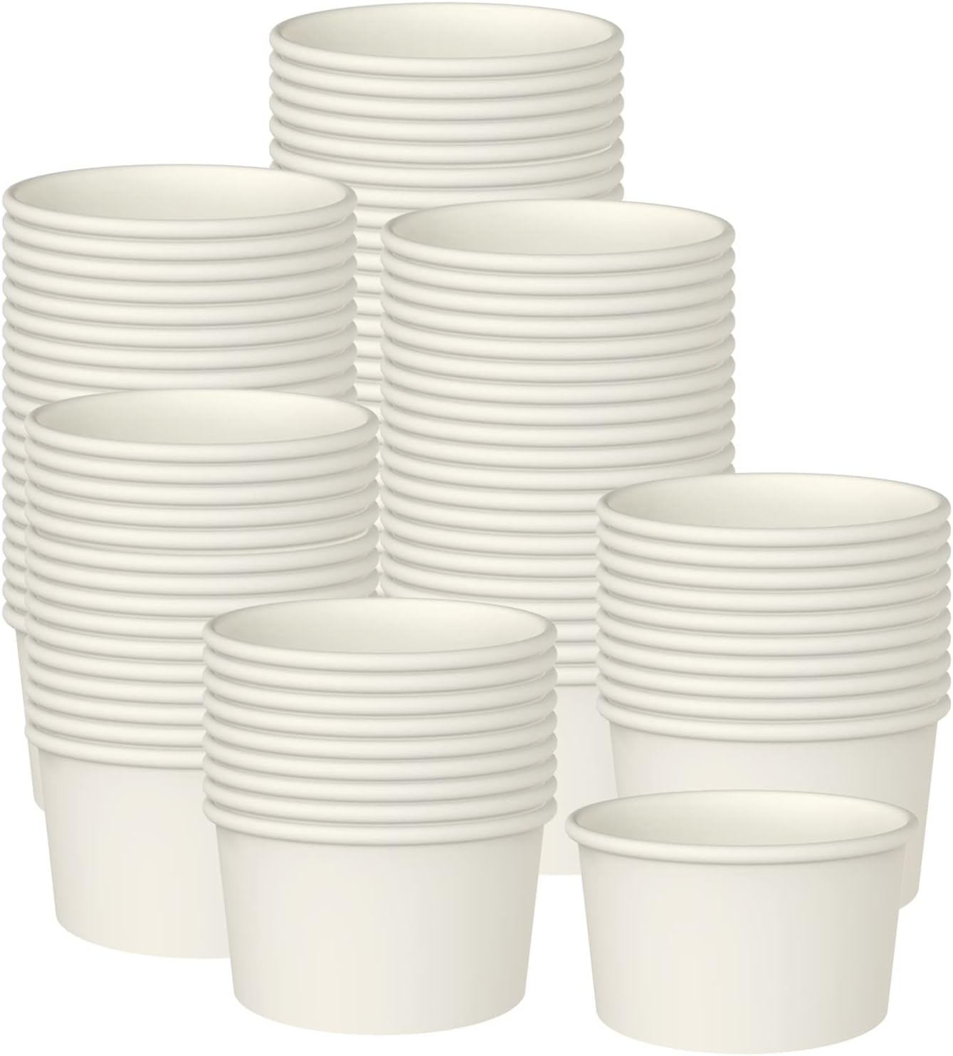 300 Pcs 9 Ounce Paper Ice Cream Cups for Desserts and Soups
