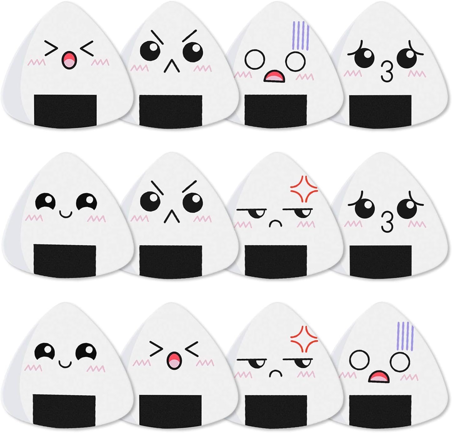 Dulphee Sushi Rice Pattern Guitar Picks 12 Pack