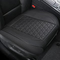 Black Panther 1 Pair Front Seat Covers Luxury Faux Leather Bottom Seat