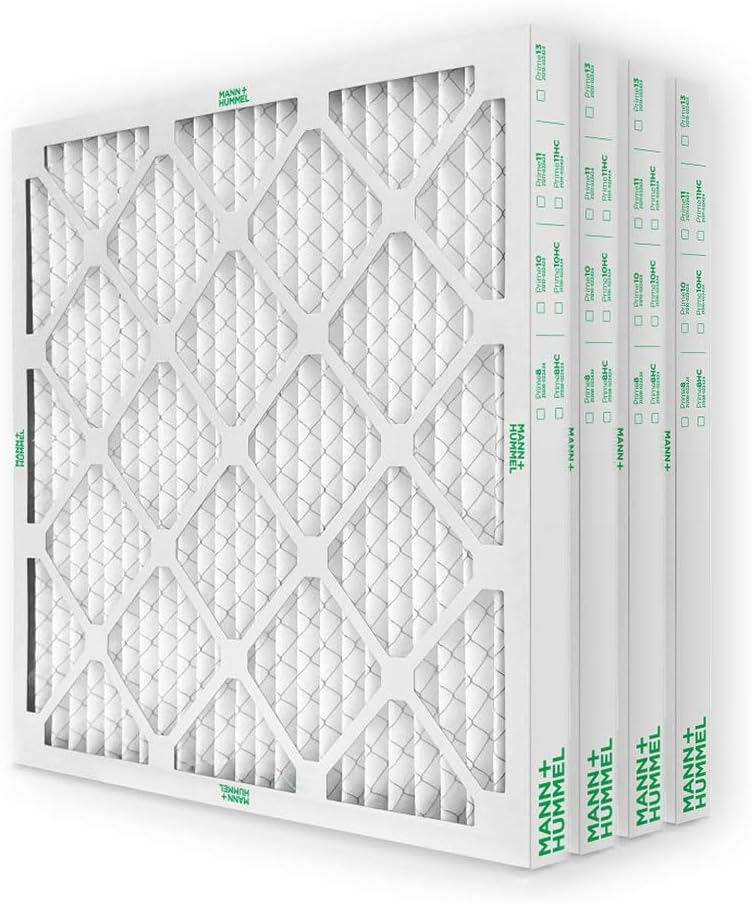 Mann+Hummel 20x25x2 MERV 8 Pleated HVAC Filters for Clean Air