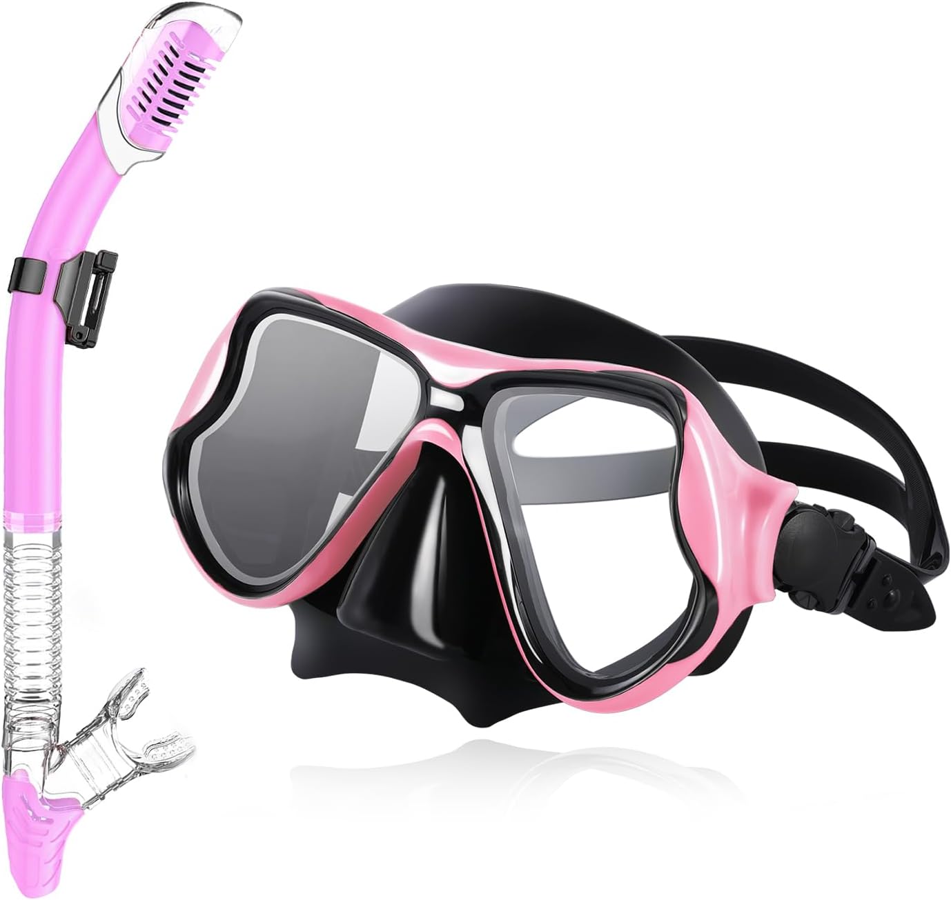 Adjustable Dry Top Snorkel Set for Women