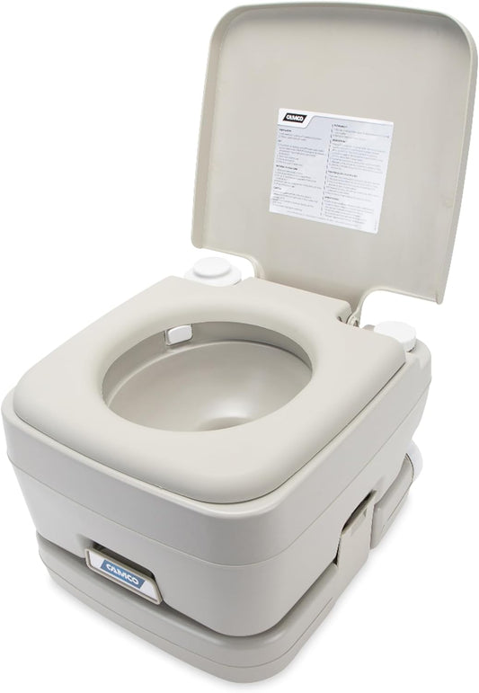Camco Portable Travel Toilet - Leak-Proof Odor Control