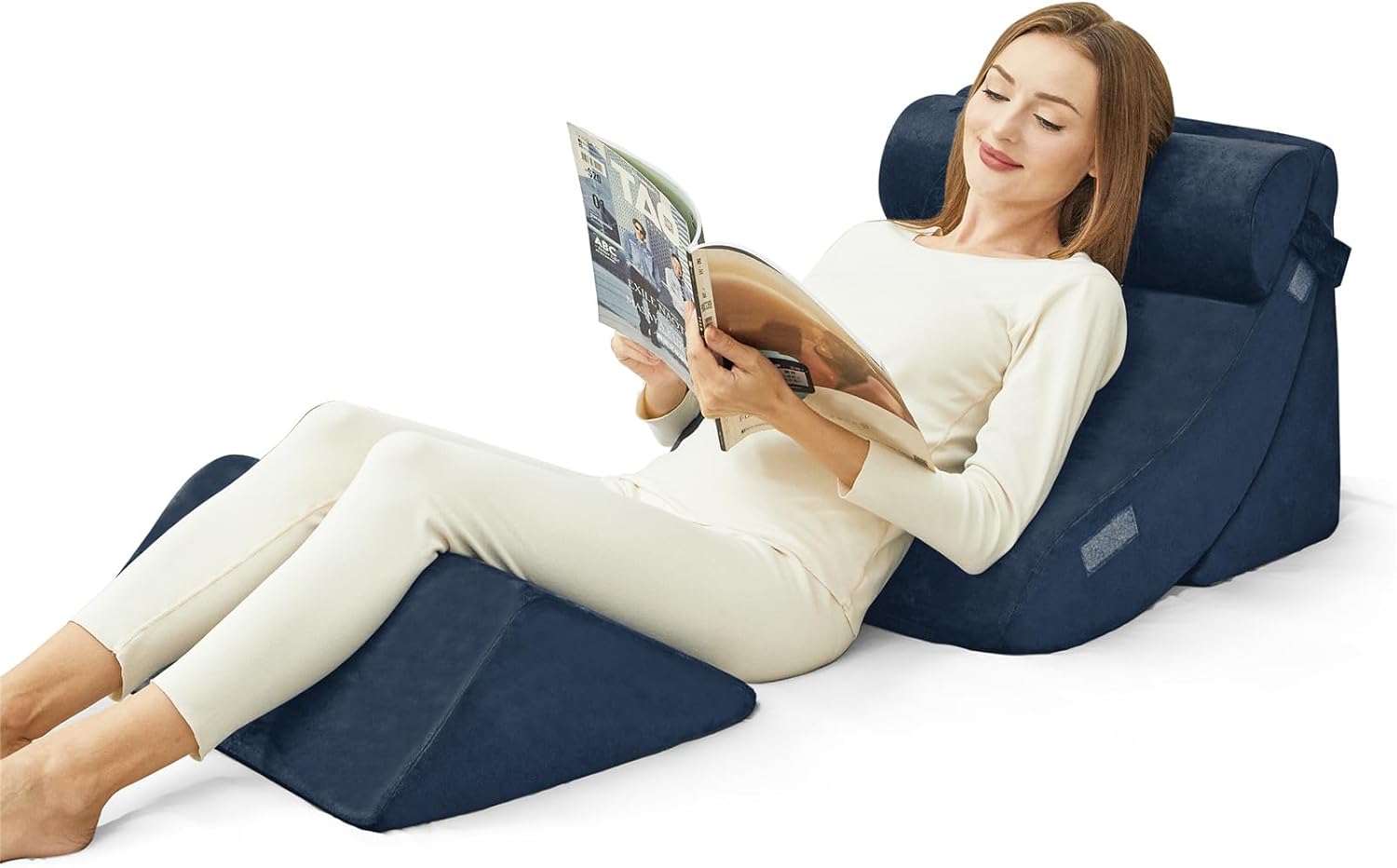 4pcs Wedge Pillow Set for After Surgery and Pain Relief
