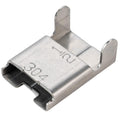 Closed 304 Stainless Steel Wing Seals for Heavy-Duty Banding