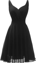 Women's Chiffon V-Neck Sundress with Adjustable Spaghetti Straps