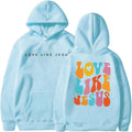 LOVE LIKE JESUS Hoodie Unisex Pullover Sweatshirt - Cozy Faith Design