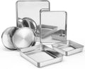 E-far Stainless Steel Baking Pan Set - Durable 6-Piece Bakeware
