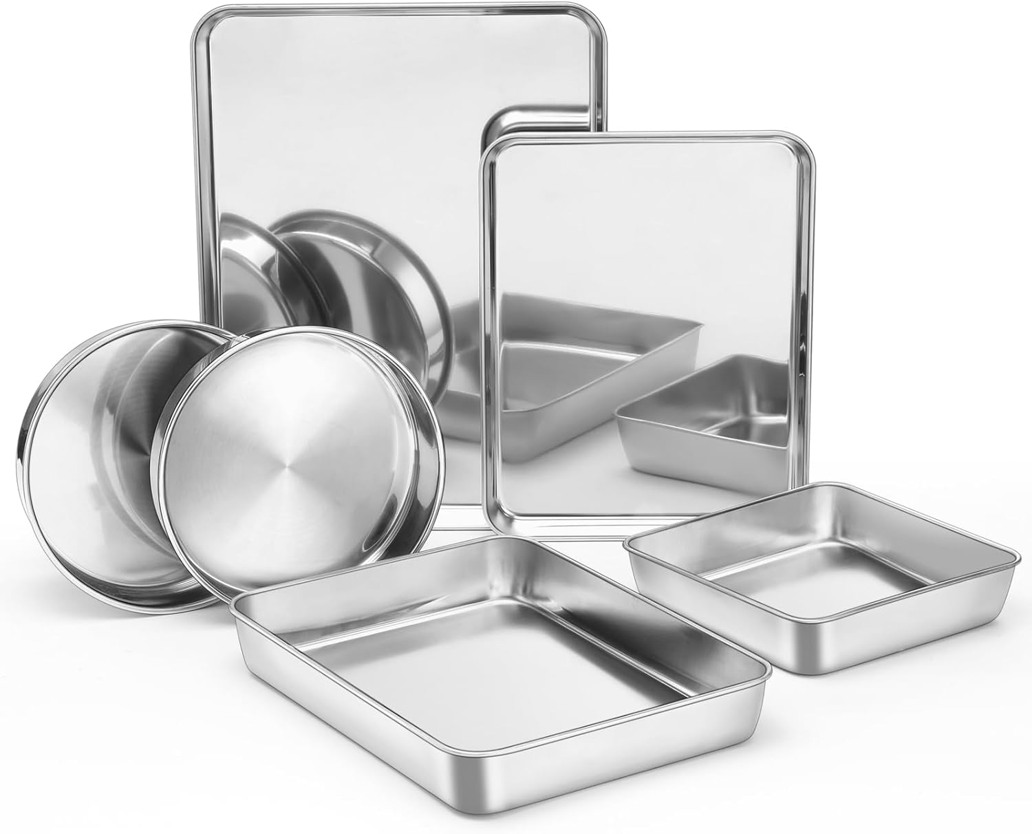 E-far Stainless Steel Baking Pan Set for All Your Baking Needs