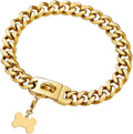 Gold Dog Chain Collar Cuban Link 19MM 26in - Heavy Duty