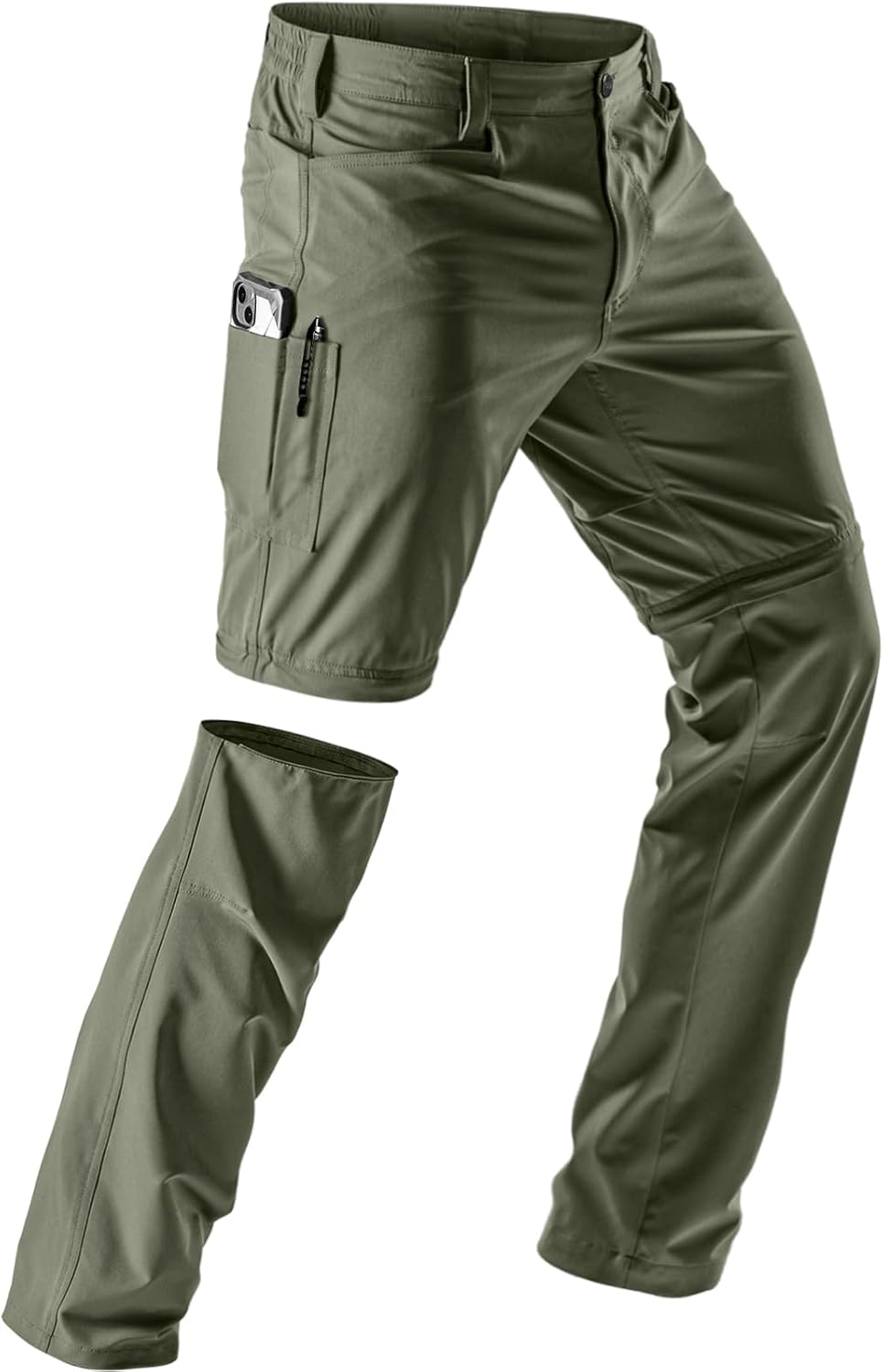 CQR Men's Convertible Cargo Tactical Pants for Outdoor Activities
