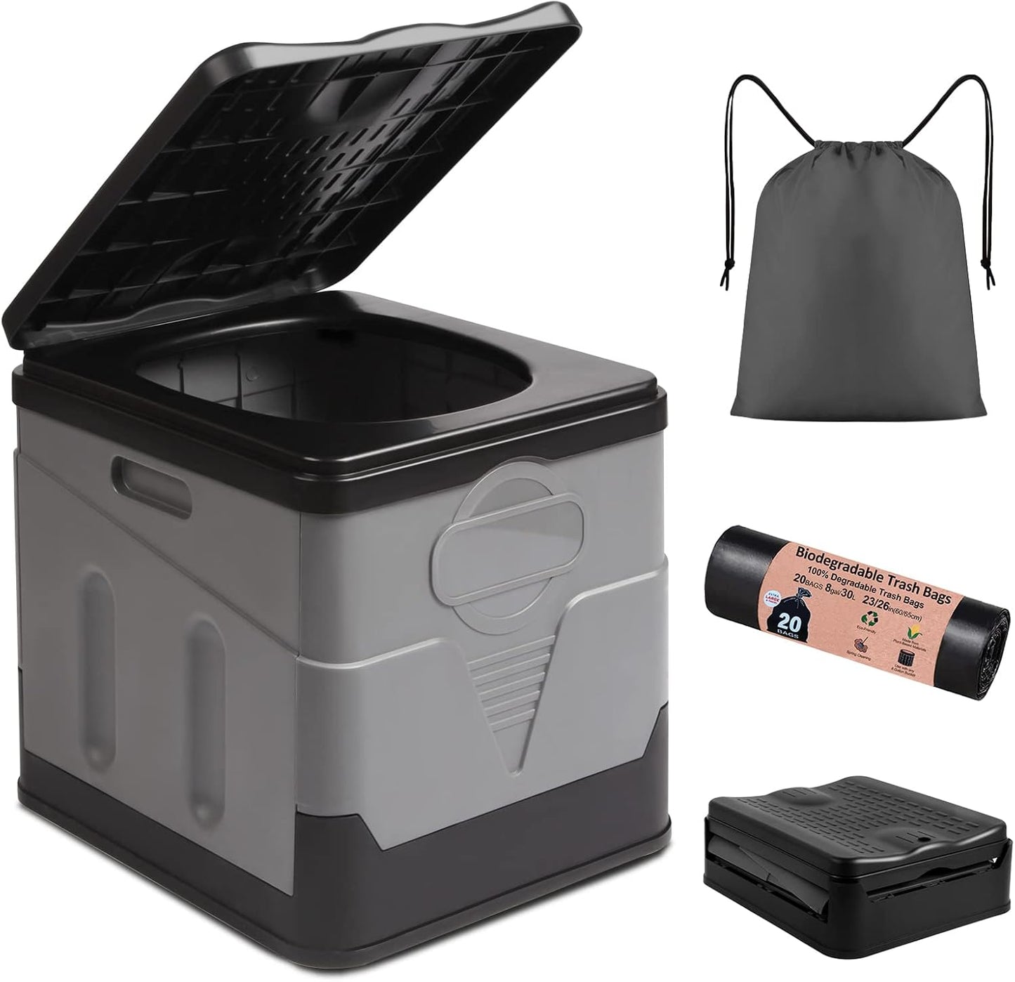 Portable Foldable Camping Toilet - On-The-Go Relief