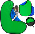 Blue Green Screen Backdrop Double Sided Collapsible Greenscreen