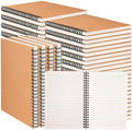 Ruled Spiral Kraft Notebooks - 60 Pack