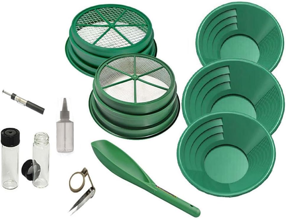 SE 11-Piece Gold Panning Kit for Beginners and Enthusiasts
