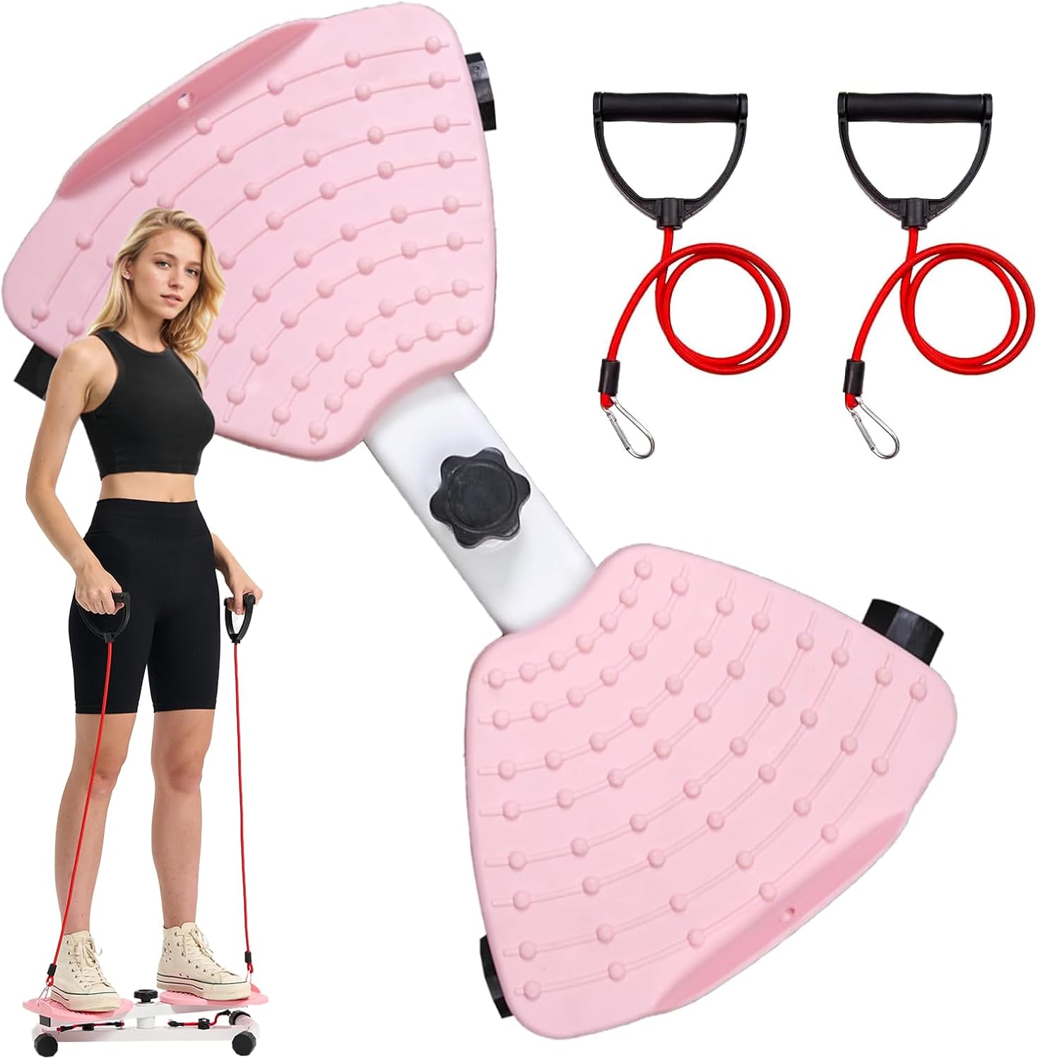 OSCILLATING SLIM Waist Twister - 300 lbs Capacity, Non-Slip, Noiseless Ab Twister
