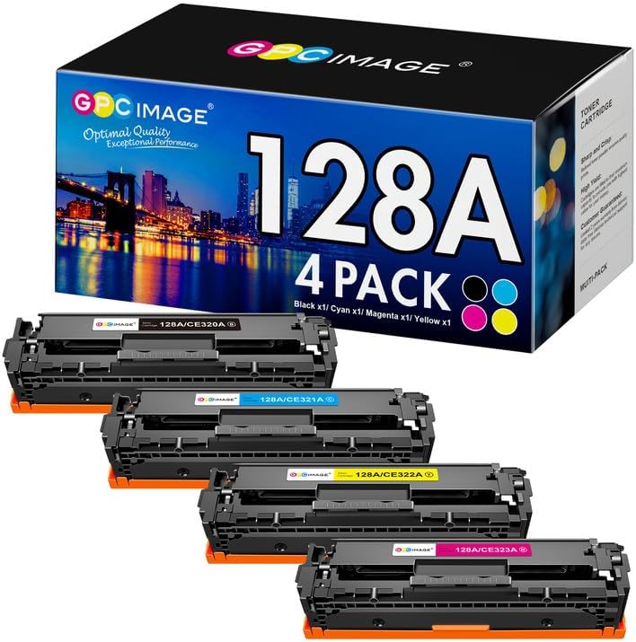 128A Toner Cartridges 4 Pack for HP Laserjet Pro Printers