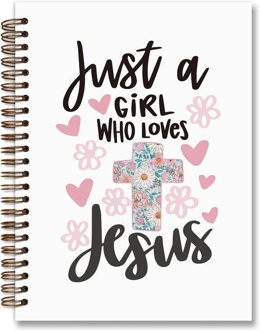 Christian Girl Loves Jesus Notebook