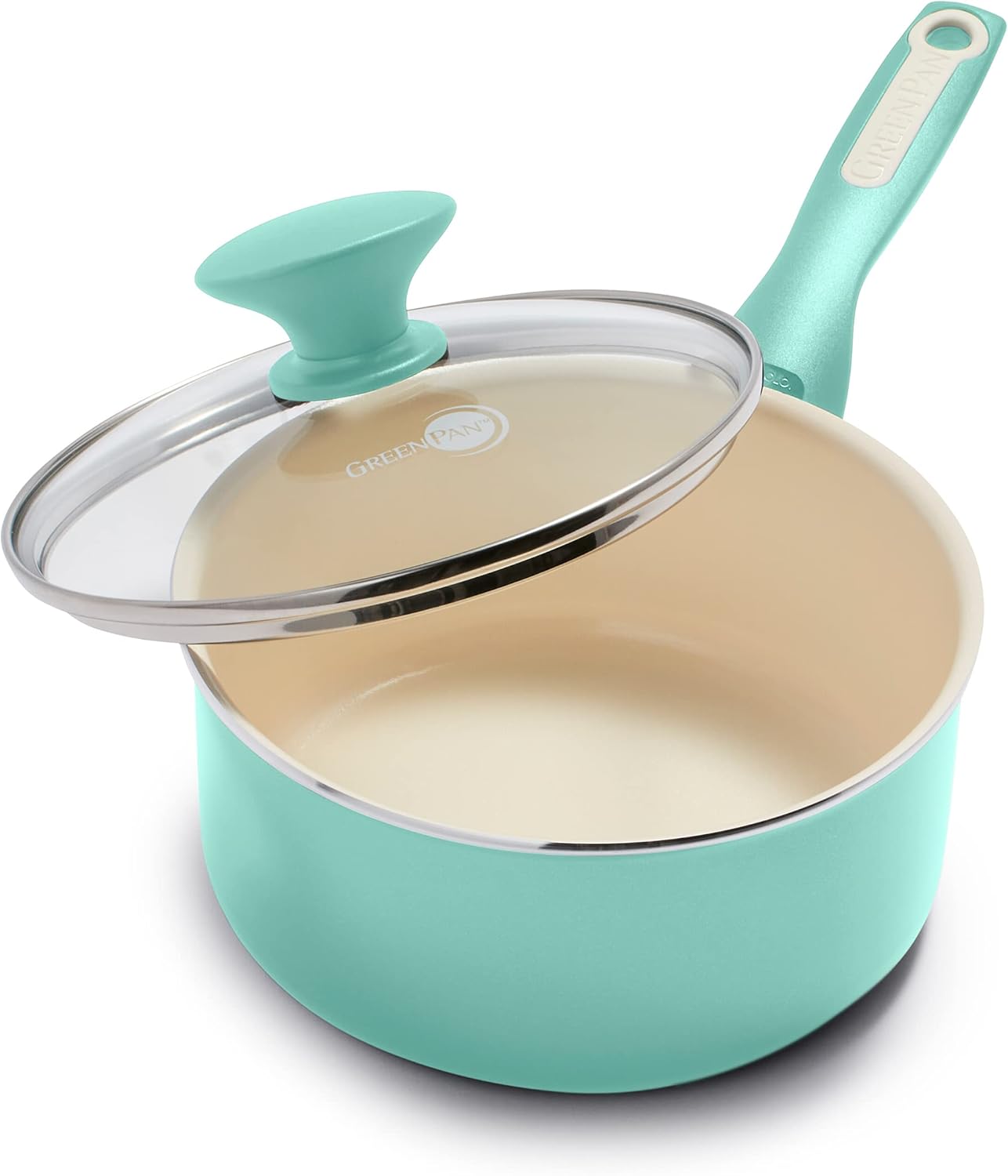 GreenPan Rio Healthy Ceramic Nonstick 2QT Saucepan for Cooking