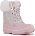 Girls Bell Court Cold Weather Snow Boot - Warm Lined Comfort