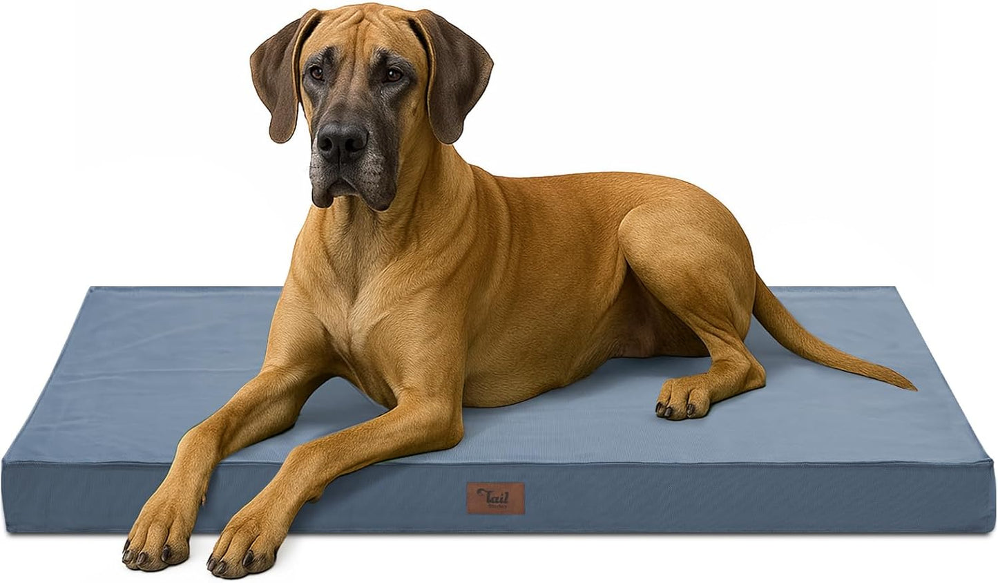 Outdoor Extra Large Dog Bed with Orthopedic Egg Foam Comfort
