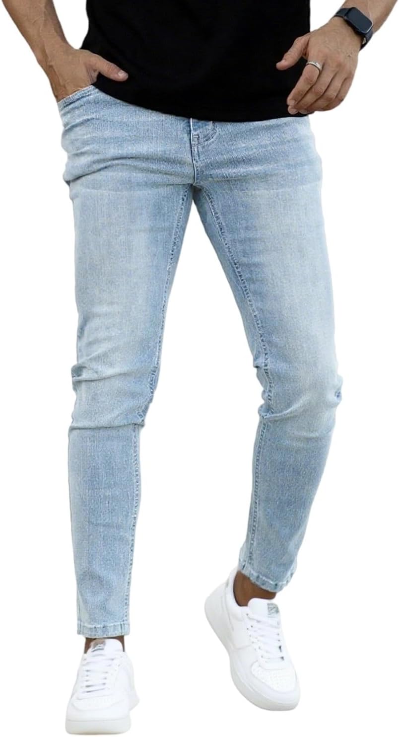 GINGTTO Men's Skinny Jeans for a Confident Fashion Statement