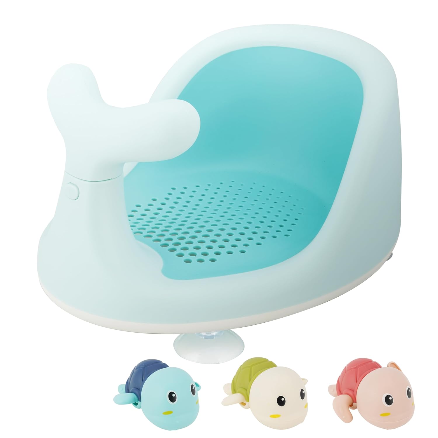 Baby Bath Seat w/ Toys & Back Support