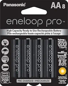 Powerful eneloop Pro AA Rechargeable Batteries for All Devices