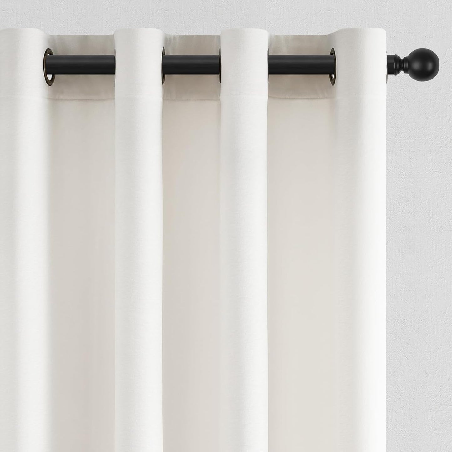 Topfinel Ivory Blackout Curtains - Soundproof & Stylish