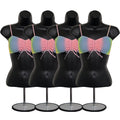 Female Mannequin Torso with Metal Stand - Set of 4 for Displays