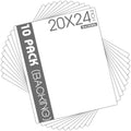 Mat Board Center 20x24 White Backing Boards 10 Pack - Sturdy 4-Ply