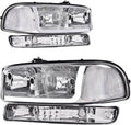 PIT66 LED DRL Headlights Assembly for 1999-2007 GMC Sierra - Brighter