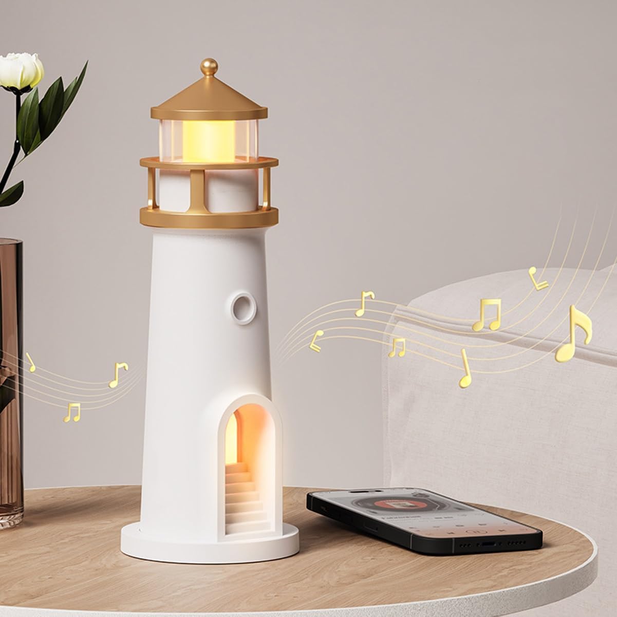 Remote Moonlight Lighthouse Projector