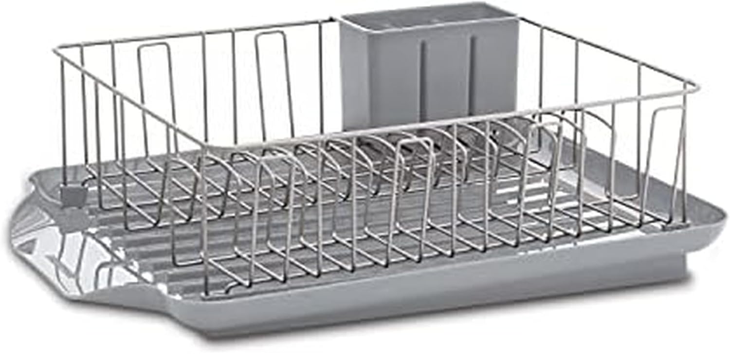 Farberware Large Capacity Dish Drying Rack Set for Kitchen