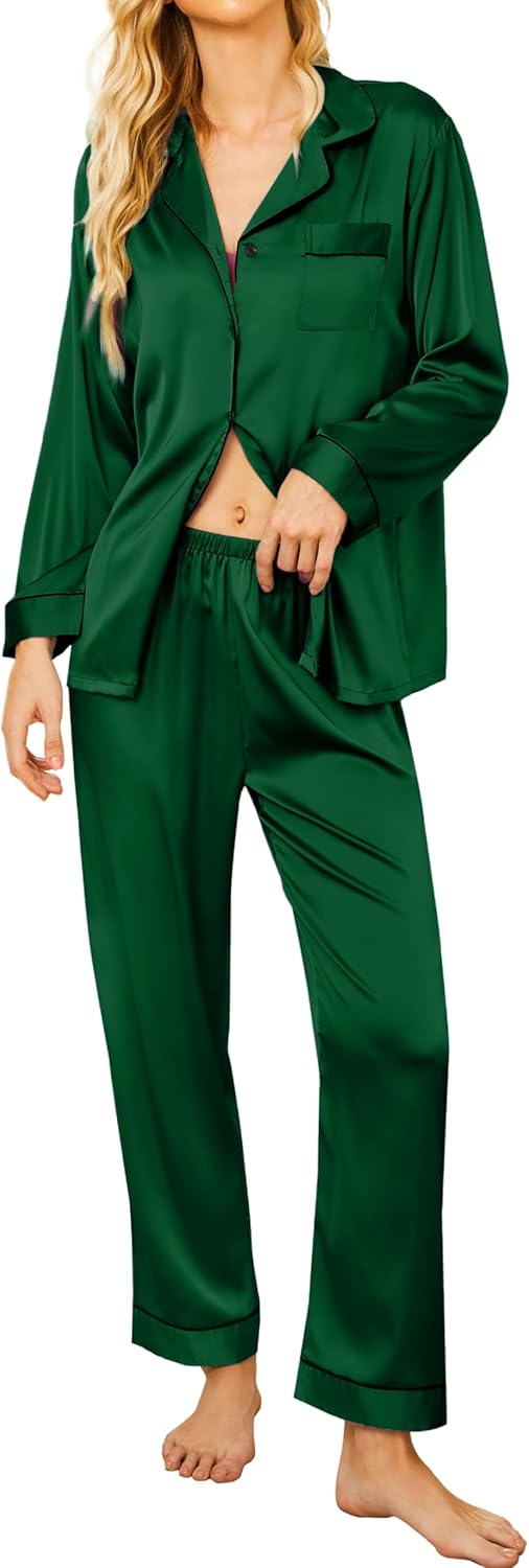 Ekouaer Silk Satin Pajamas Set for Ultimate Comfort and Style