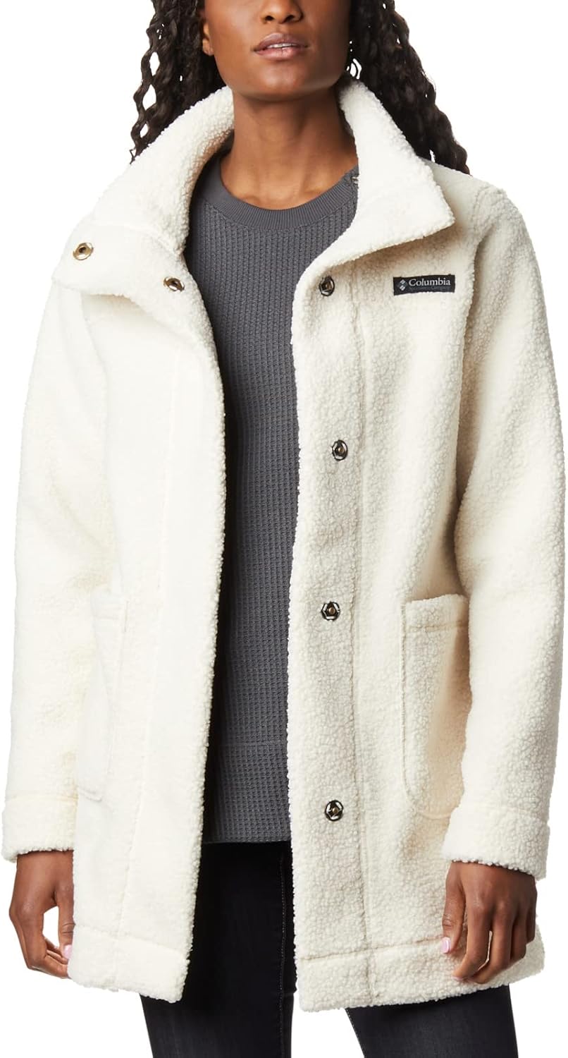 Columbia Women's Panorama Long Jacket: Cozy Sherpa Fleece Style