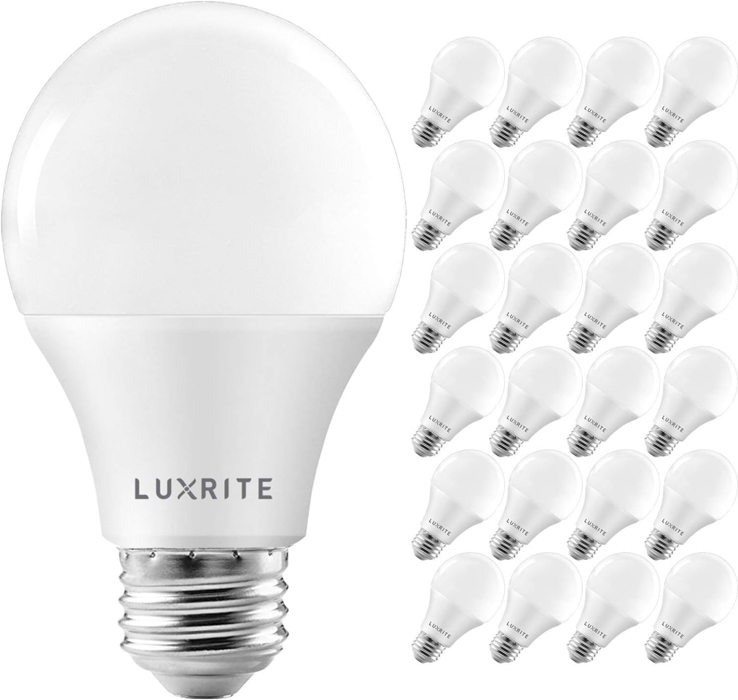 LUXRITE A19 LED Bulb 75W Equivalent for Bright Lighting
