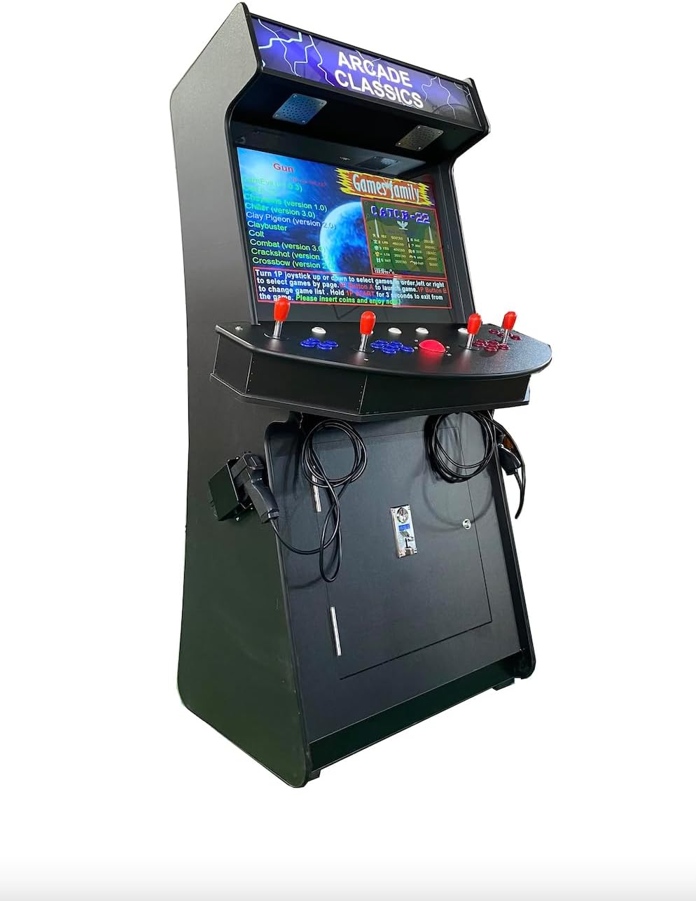 Ultimate Arcade Fun: 4 Player Games + 4600 Games + 32 Screen + 2 Game Guns