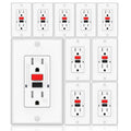GFCI Outlet Tamper-Resistant Self Test GFI Receptacle - Safe Indoor