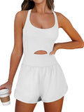 Women's Workout Athletic Romper - Summer Short Jumpsuit