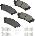 Akebono Brake Pads ProACT Rear Set of 4 - Quiet, Low Dust Stopping